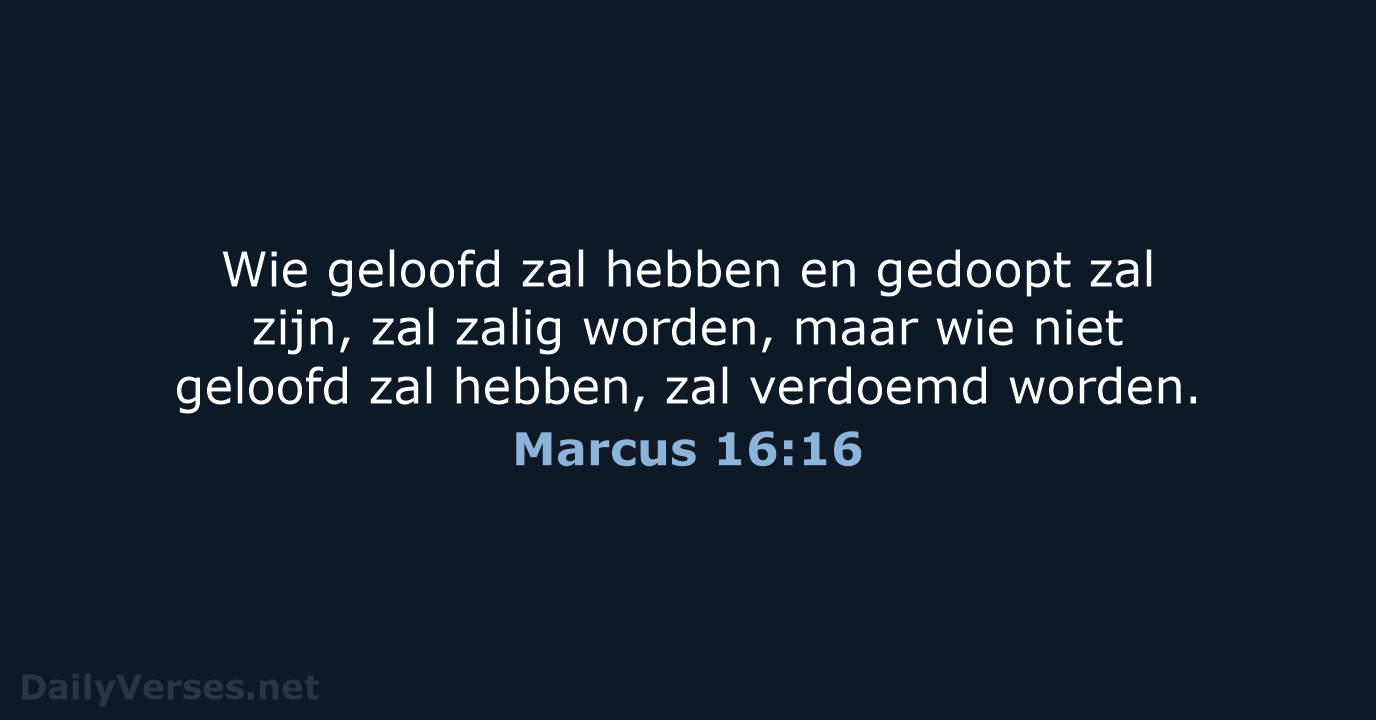Marcus 16:16 - HSV