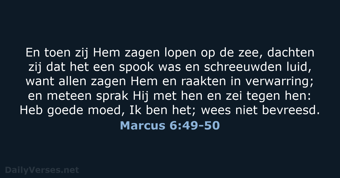 Marcus 6:49-50 - HSV