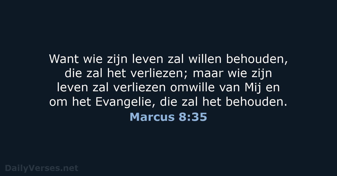 Marcus 8:35 - HSV