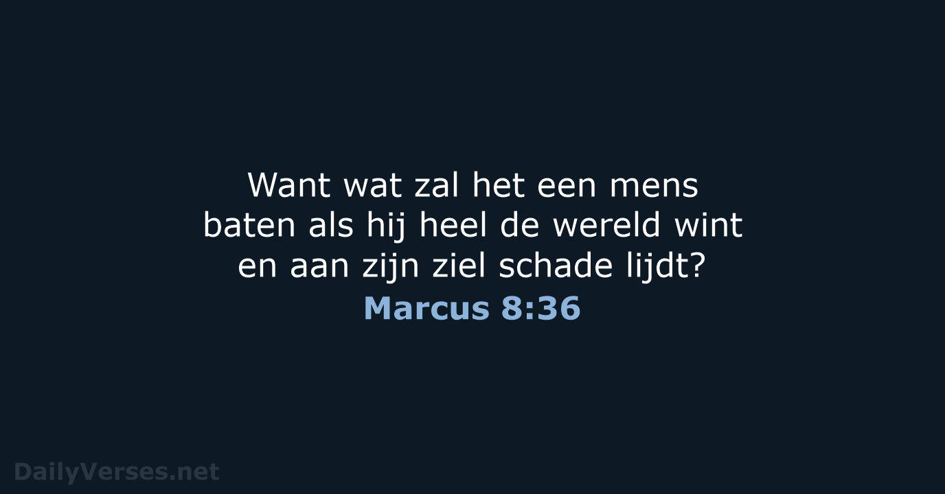 Marcus 8:36 - HSV