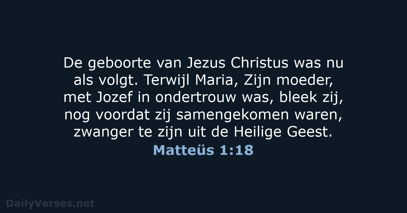 Matteüs 1:18 - HSV