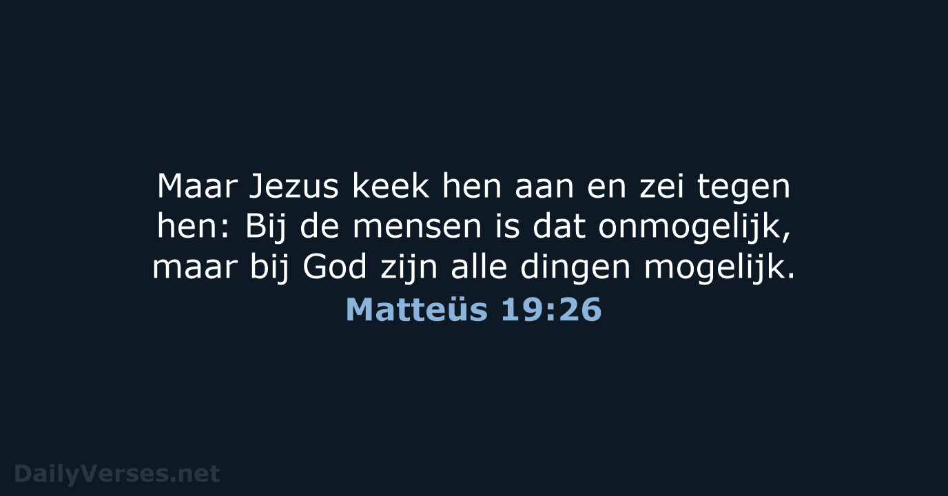 Matteüs 19:26 - HSV