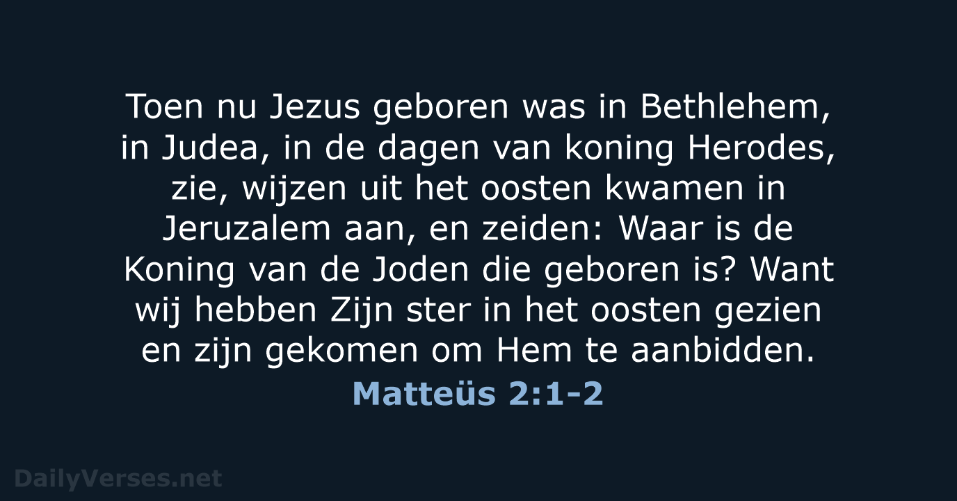 Matteüs 2:1-2 - HSV