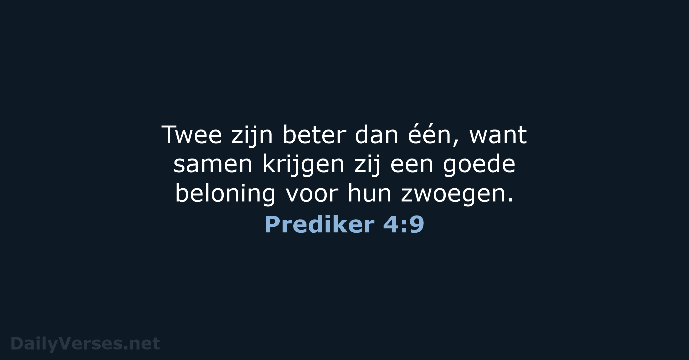 Prediker 4:9 - HSV