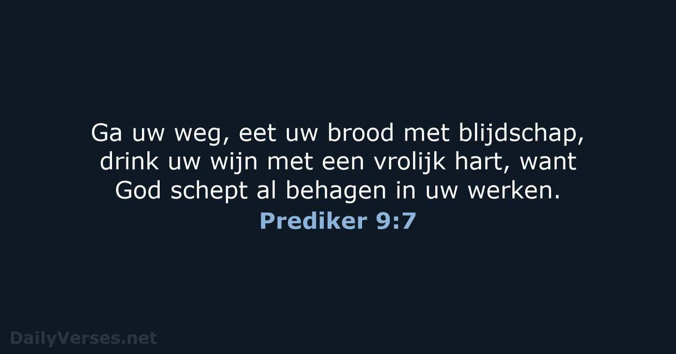 Prediker 9:7 - HSV