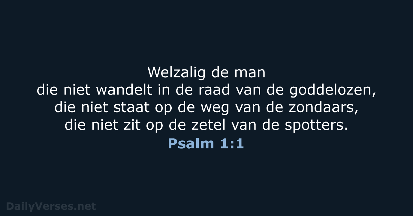 Psalm 1:1 - HSV