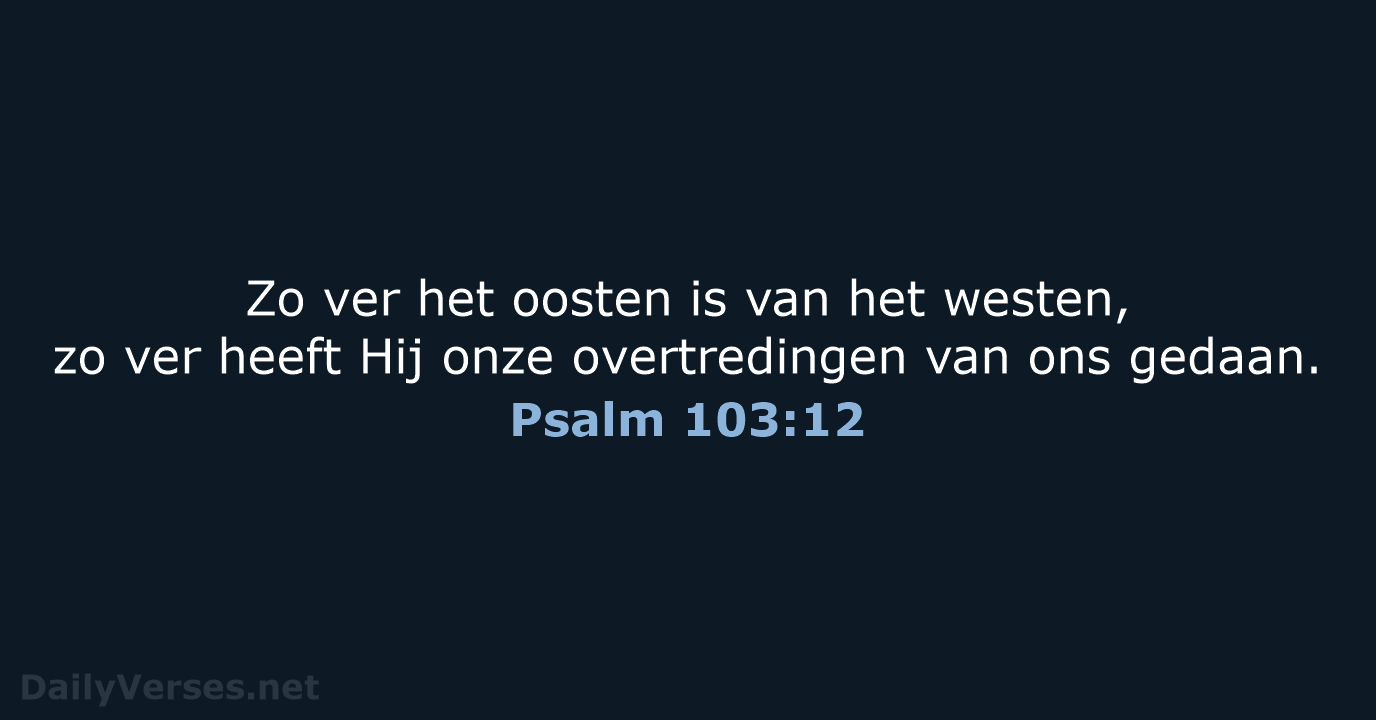 Psalm 103:12 - HSV
