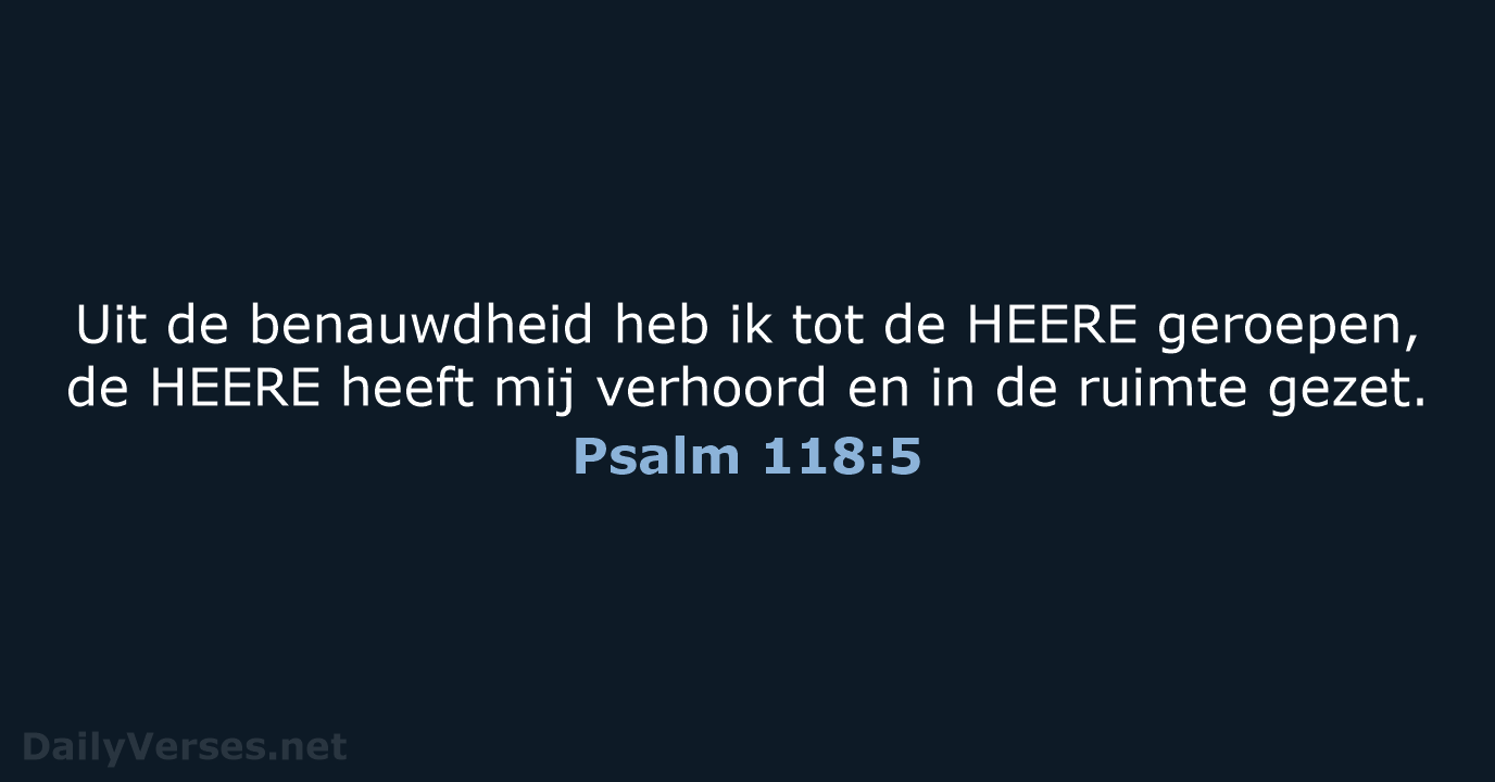 Psalm 118:5 - HSV