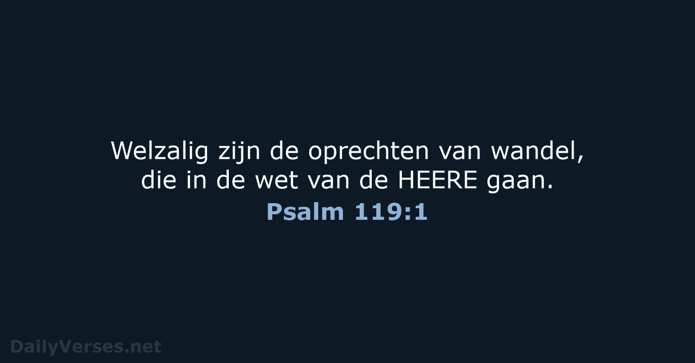 Psalm 119:1 - HSV