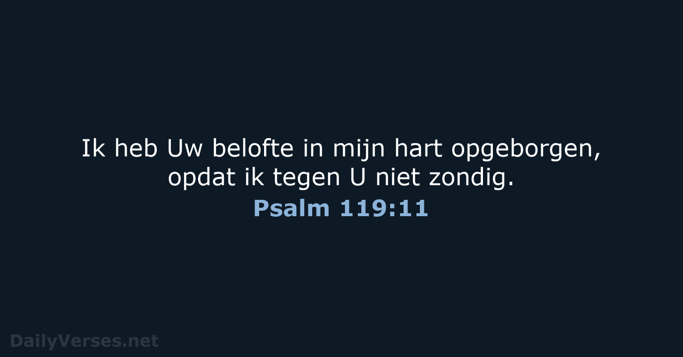 Psalm 119:11 - HSV