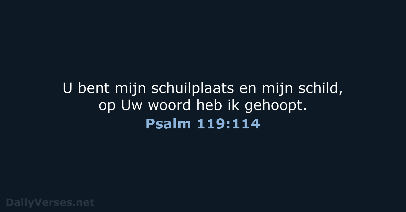 Psalm 119:114 - HSV