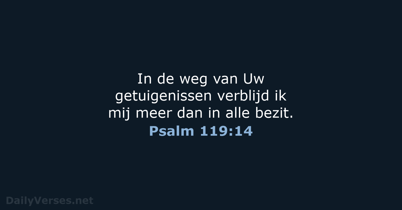 Psalm 119:14 - HSV