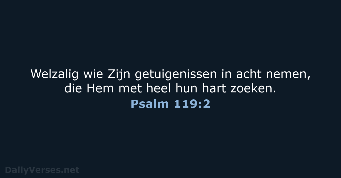 Psalm 119:2 - HSV