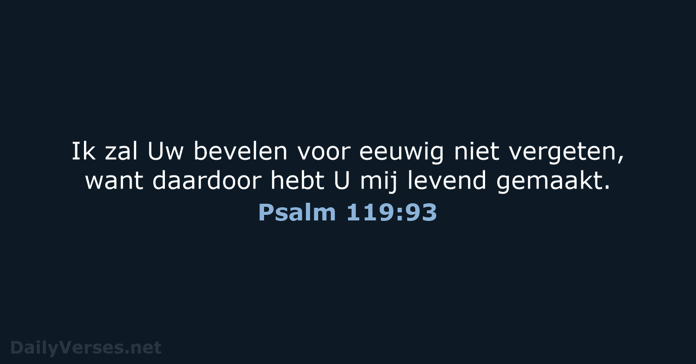 Psalm 119:93 - HSV