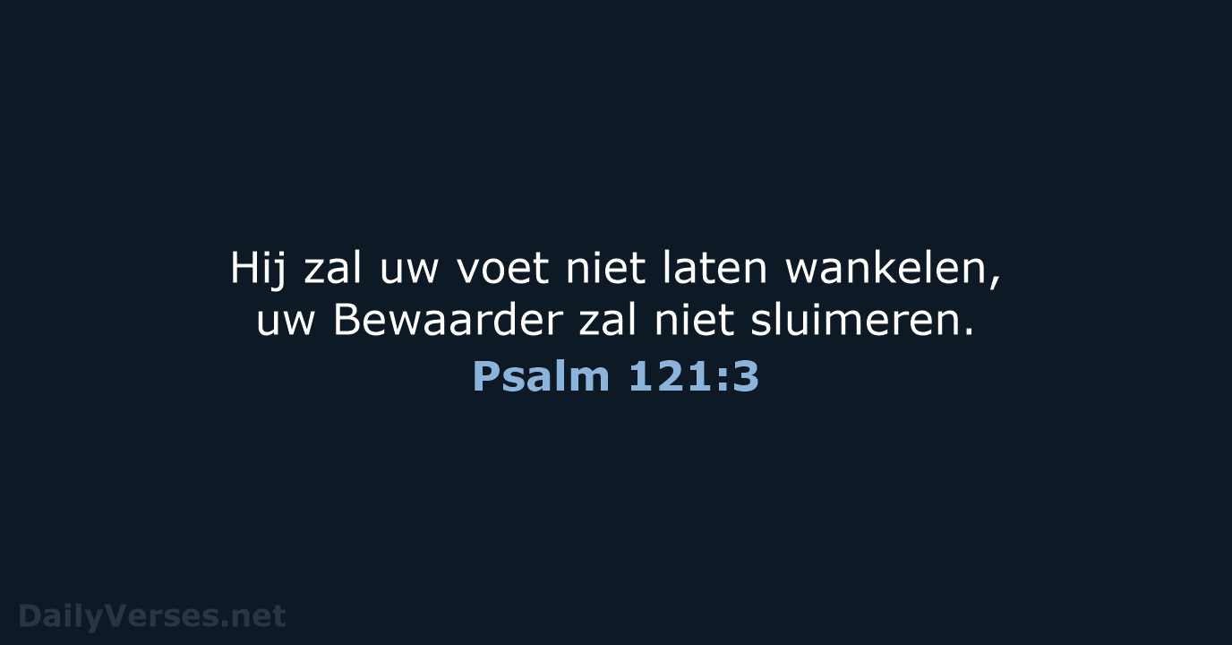 Psalm 121:3 - HSV