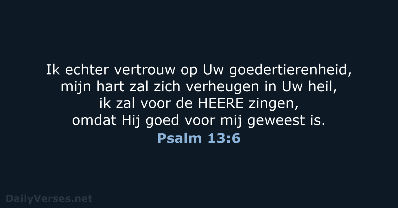 Psalm 13:6 - HSV