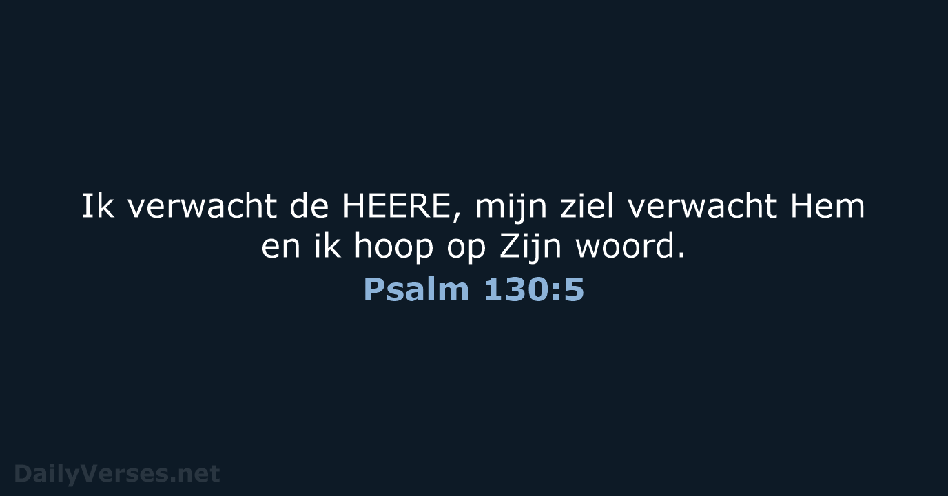 Psalm 130:5 - HSV