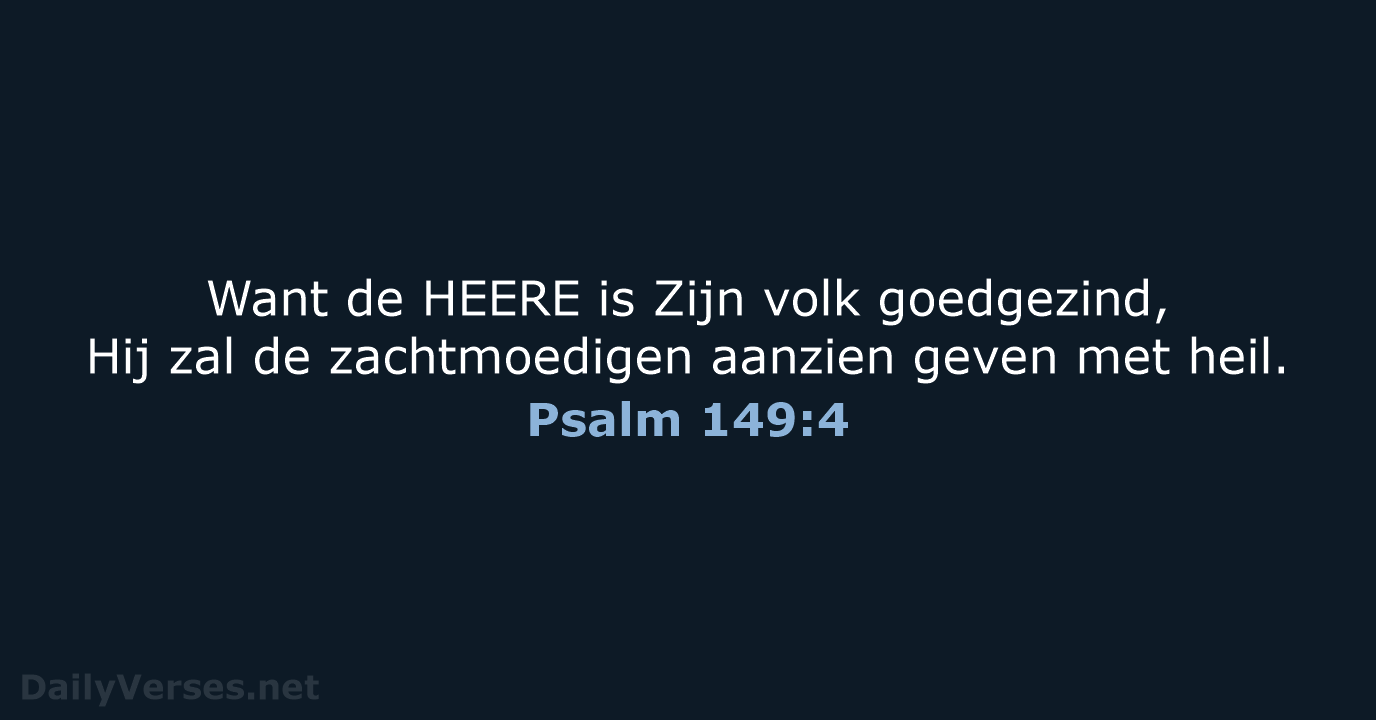 Psalm 149:4 - HSV