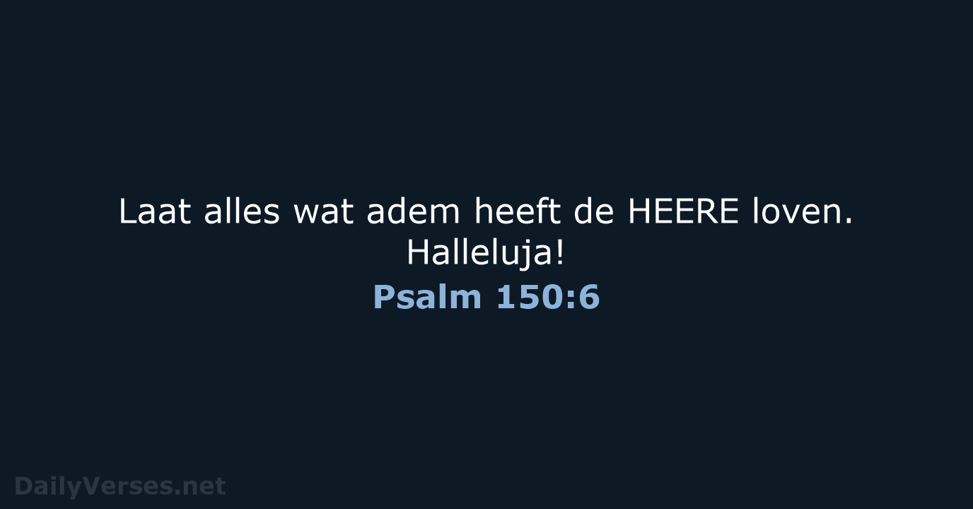 Psalm 150:6 - HSV