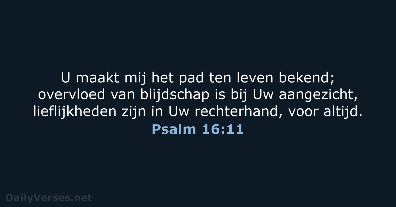 Psalm 16:11 - HSV