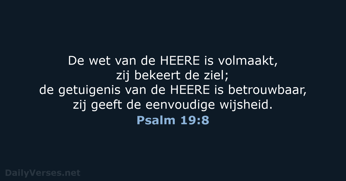 Psalm 19:8 - HSV