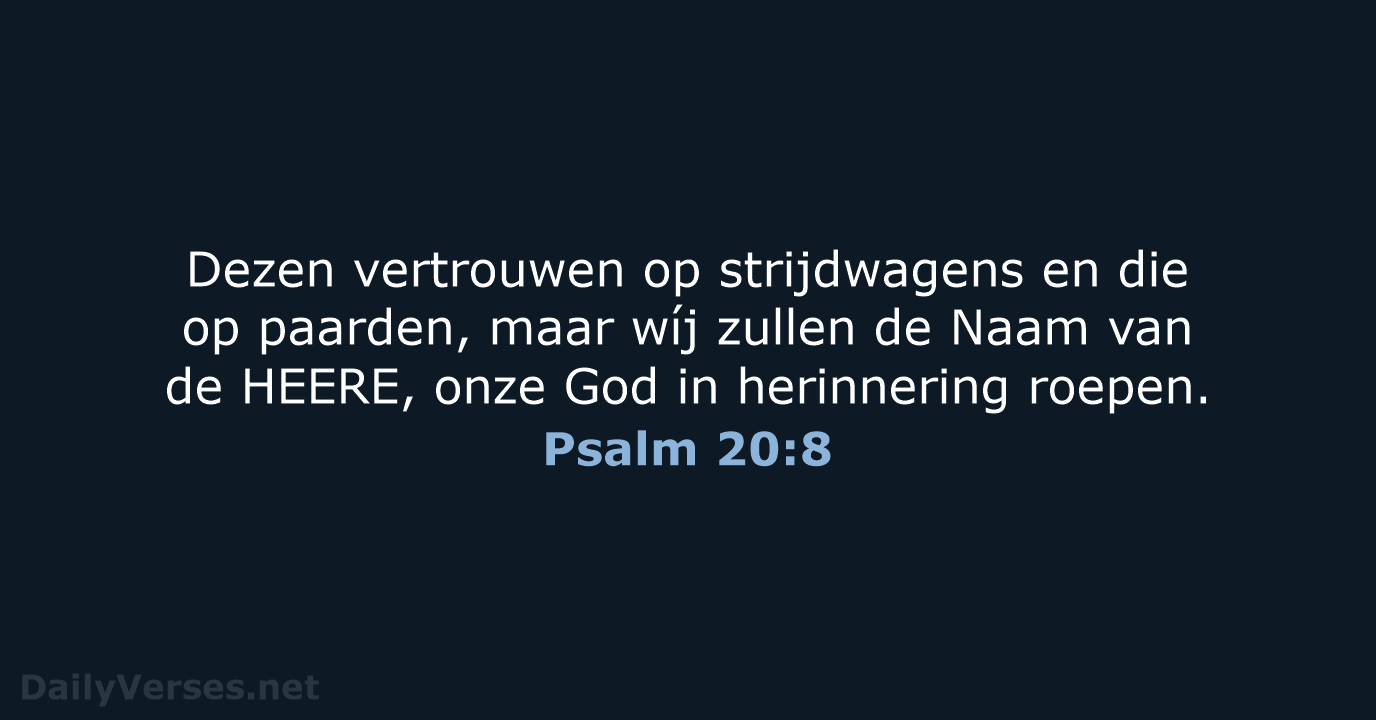 Psalm 20:8 - HSV