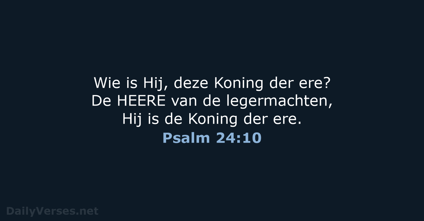 Psalm 24:10 - HSV