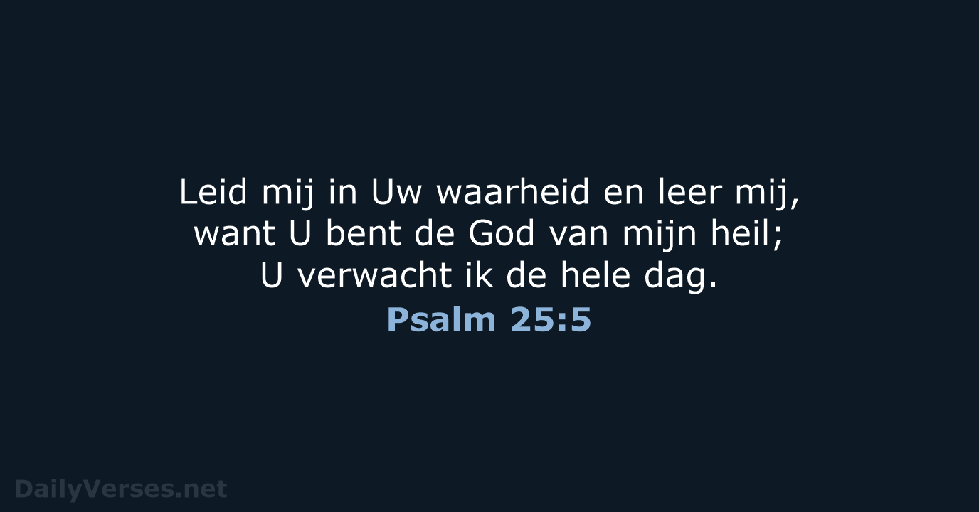 Psalm 25:5 - HSV