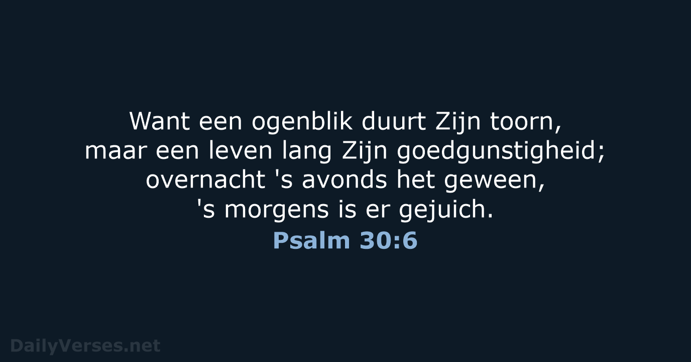 Psalm 30:6 - HSV