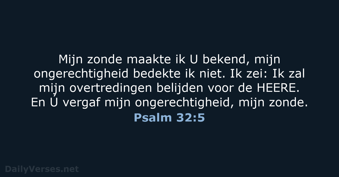 Psalm 32:5 - HSV