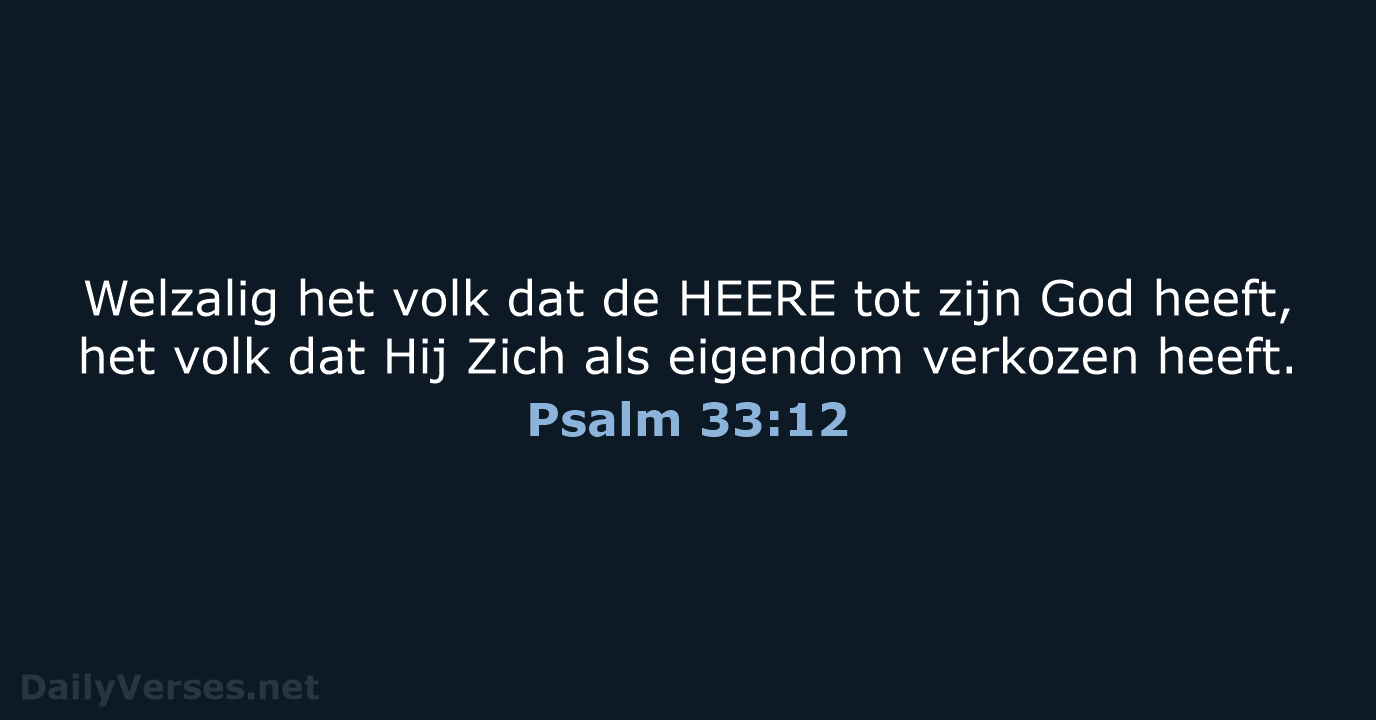 Psalm 33:12 - HSV