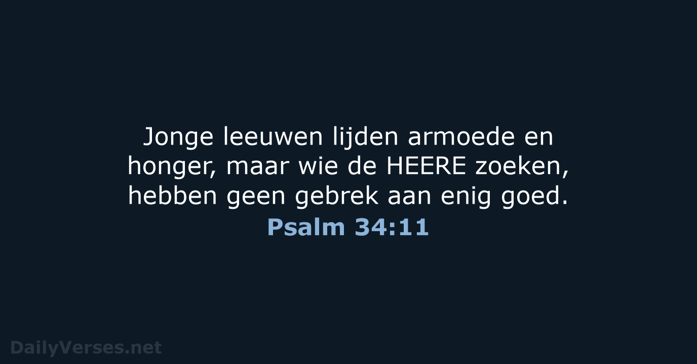 Psalm 34:11 - HSV