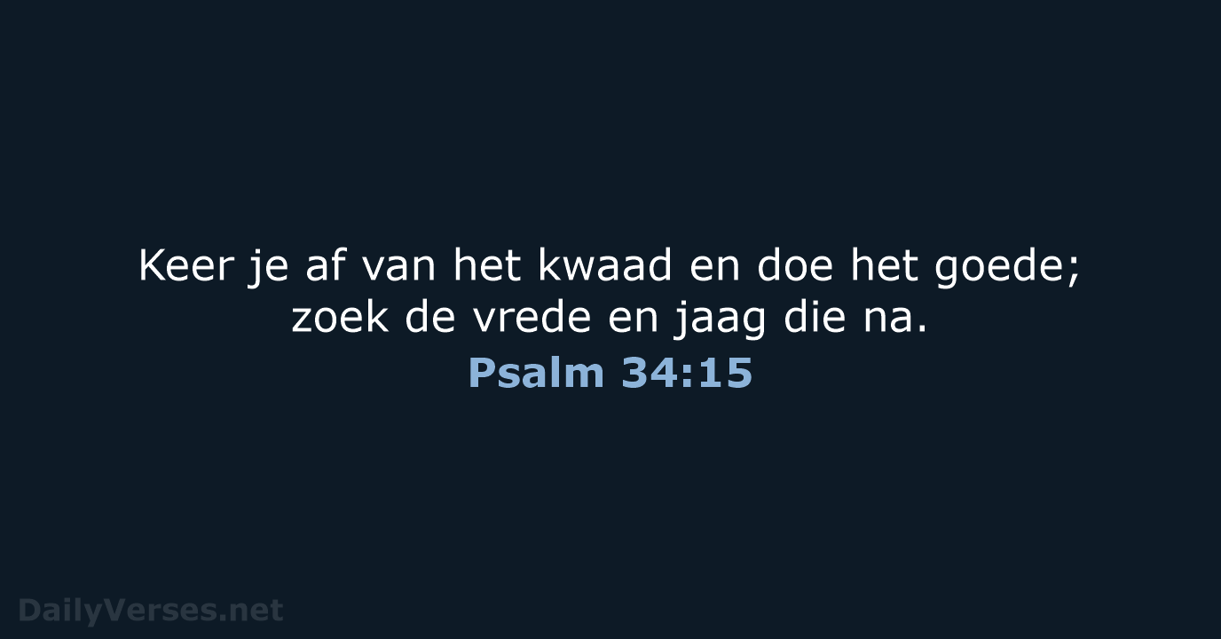 Psalm 34:15 - HSV