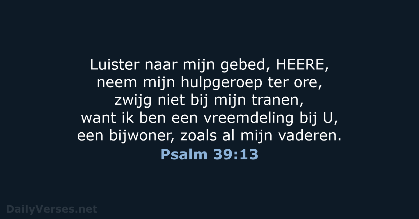Psalm 39:13 - HSV