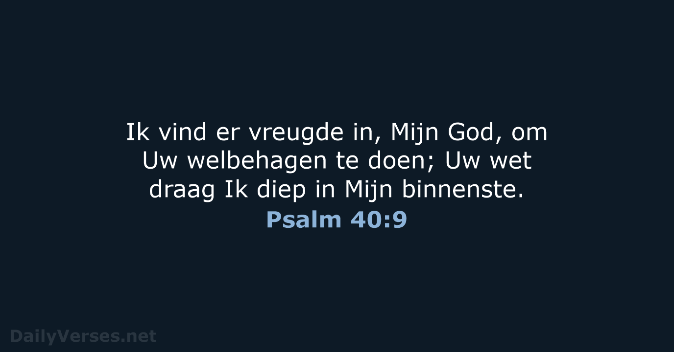 Psalm 40:9 - HSV