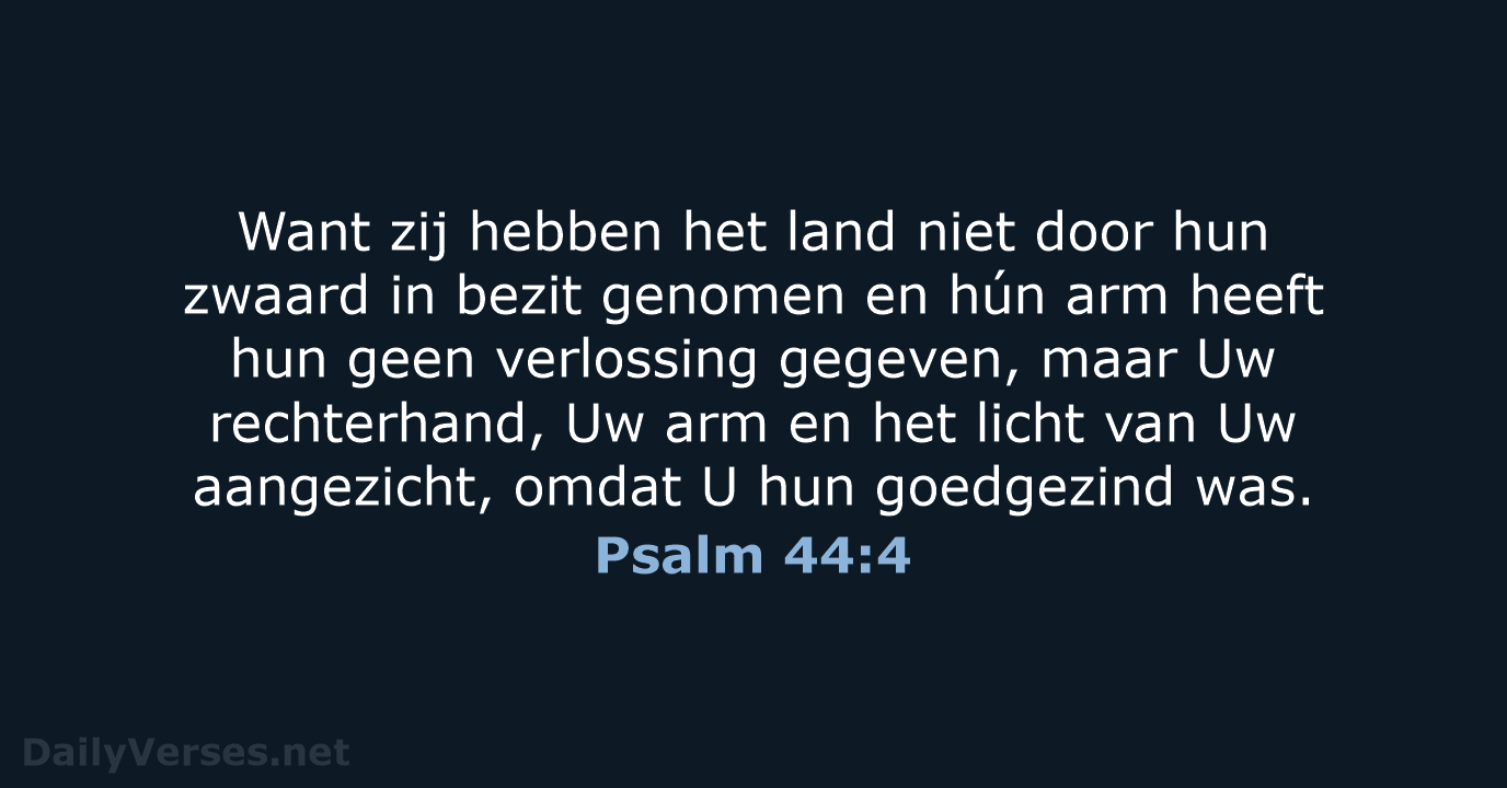 Psalm 44:4 - HSV