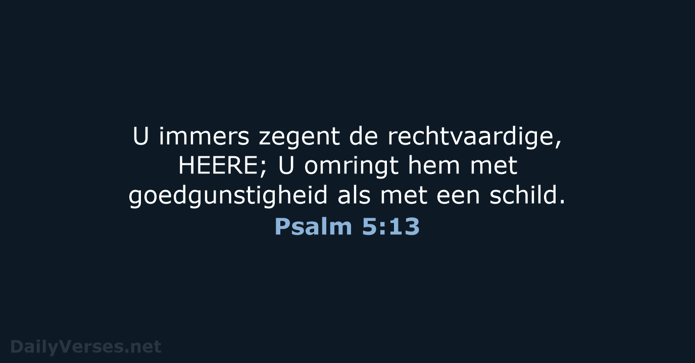 Psalm 5:13 - HSV
