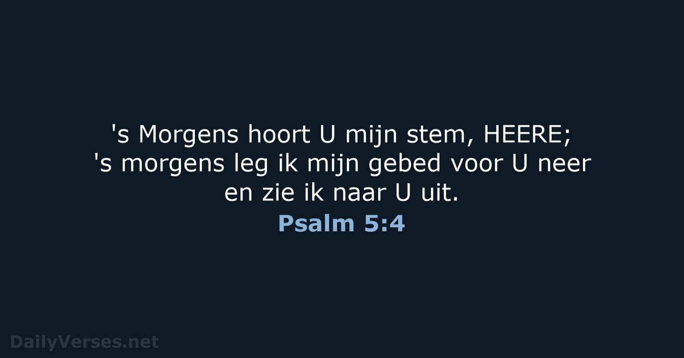 Psalm 5:4 - HSV