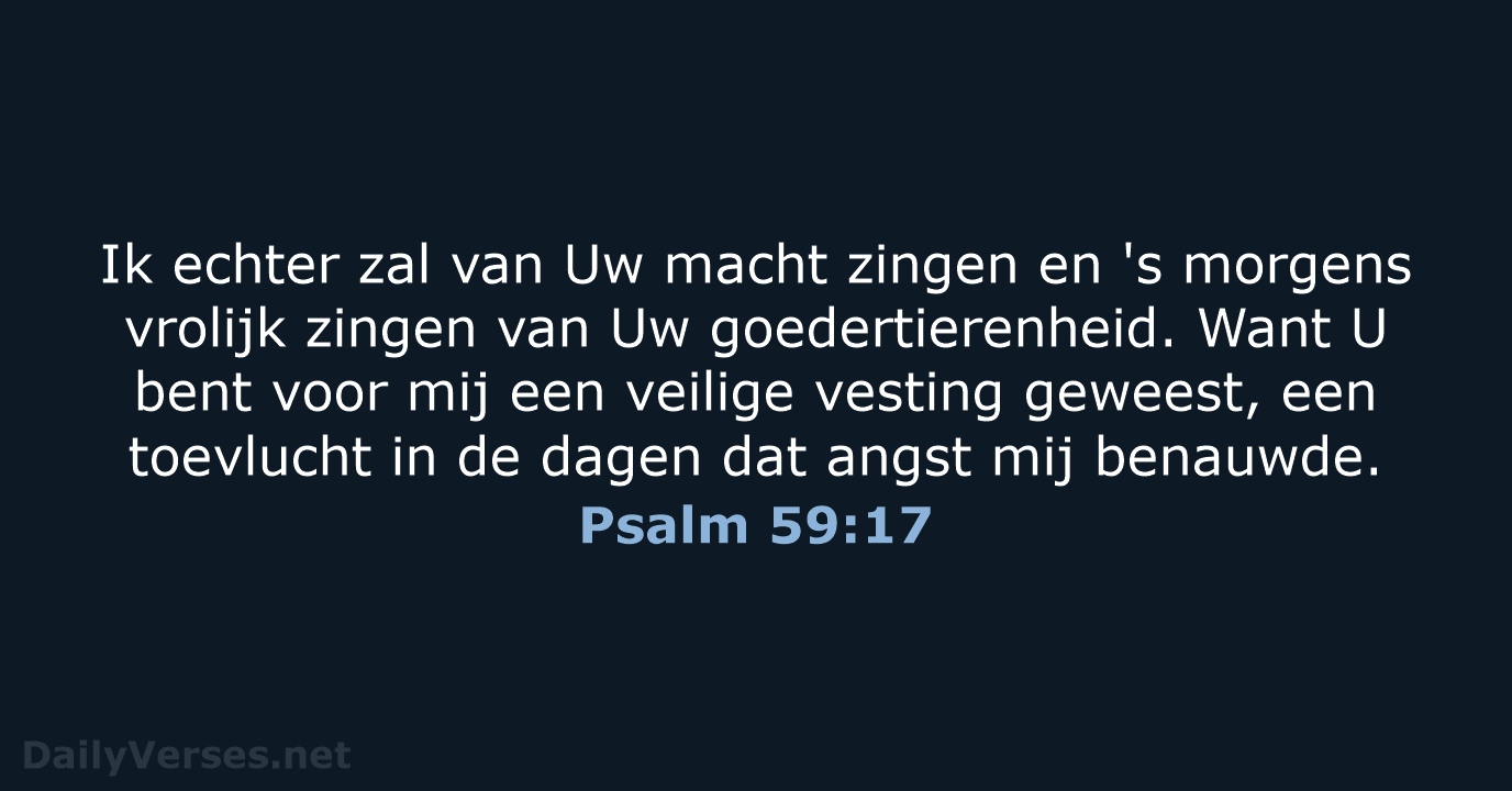 Psalm 59:17 - HSV
