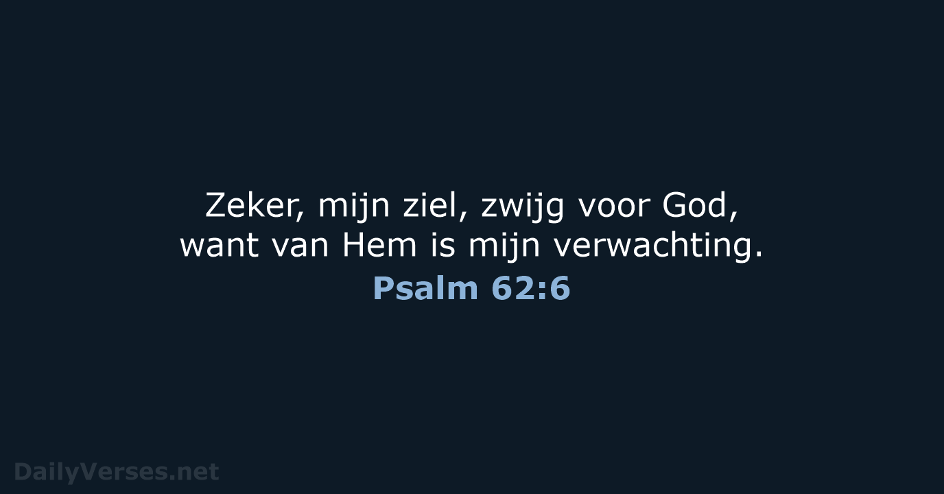 Psalm 62:6 - HSV
