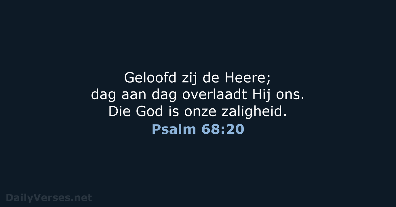 Psalm 68:20 - HSV
