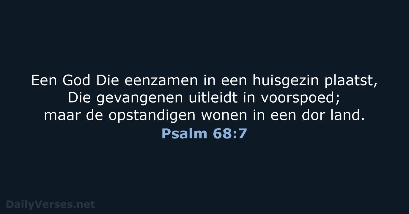Psalm 68:7 - HSV