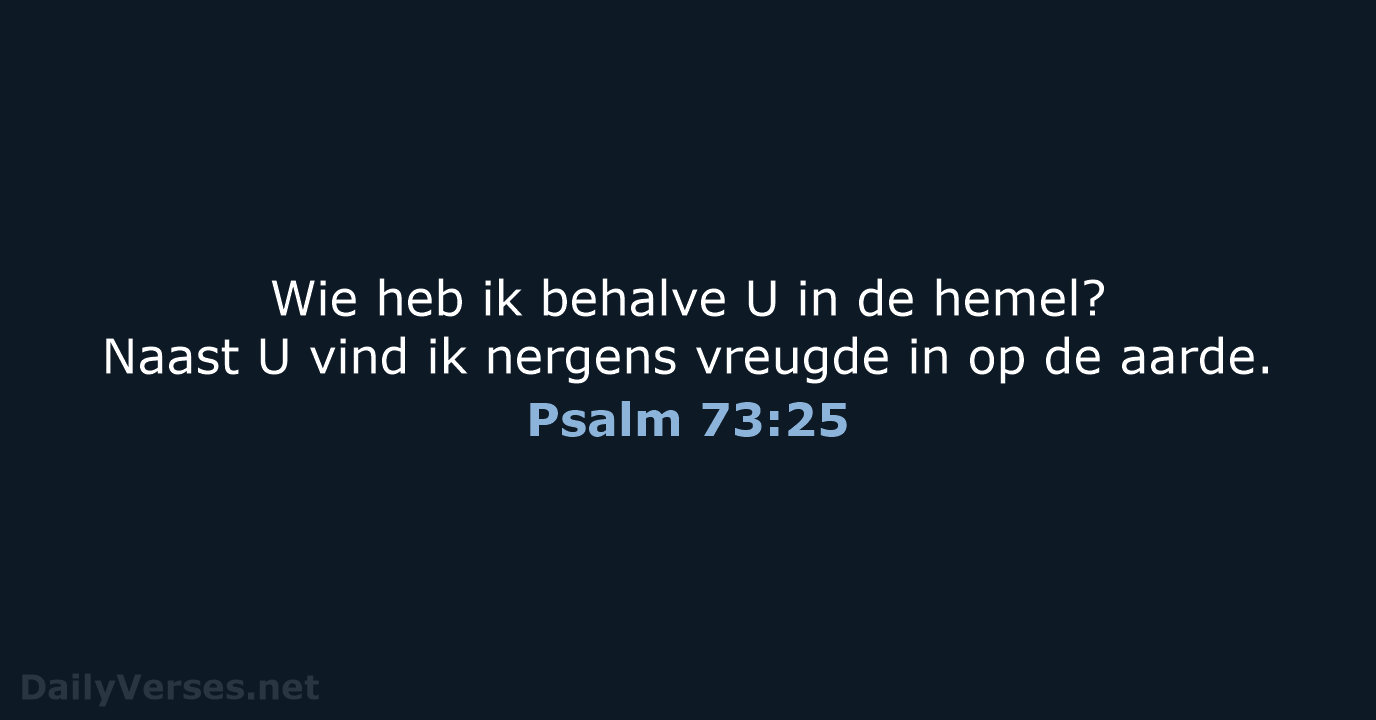 Psalm 73:25 - HSV
