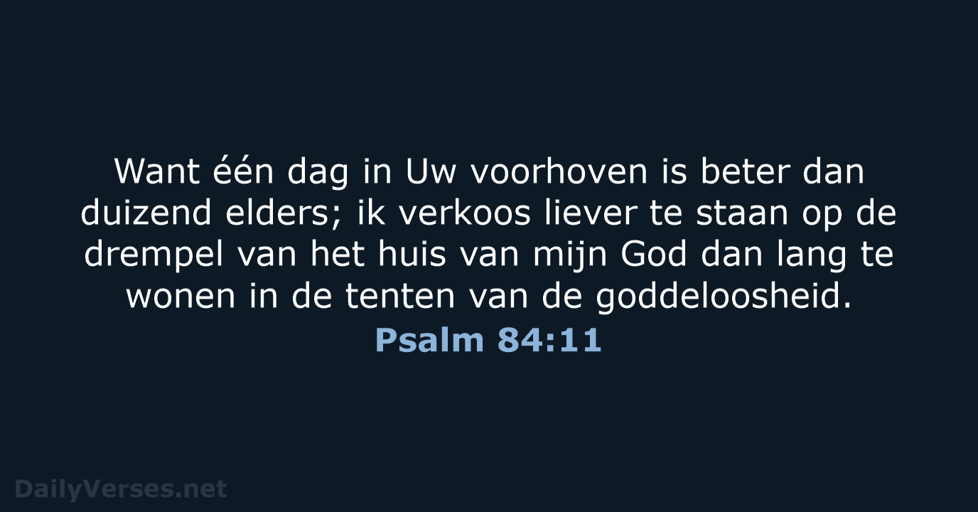 Psalm 84:11 - HSV