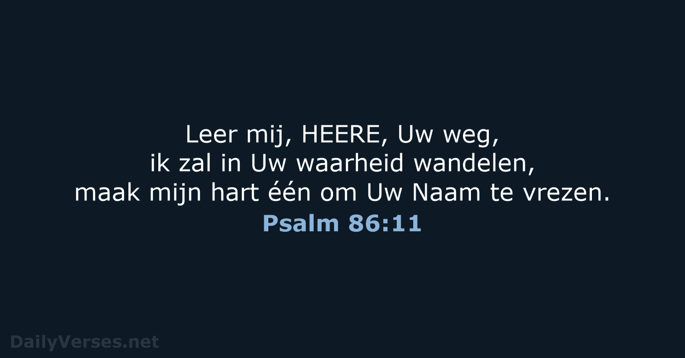 Psalm 86:11 - HSV