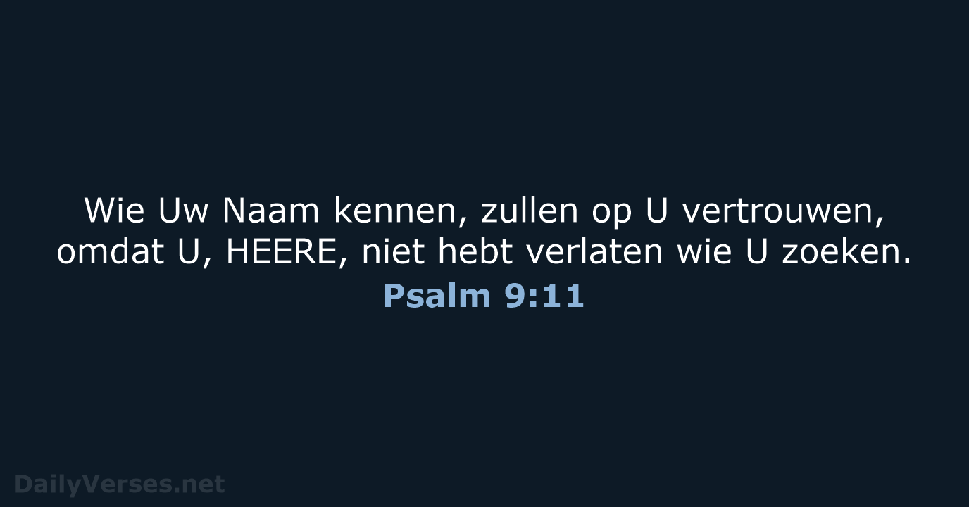Psalm 9:11 - HSV
