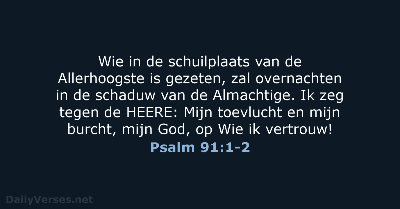 Psalm 91:1-2 - HSV