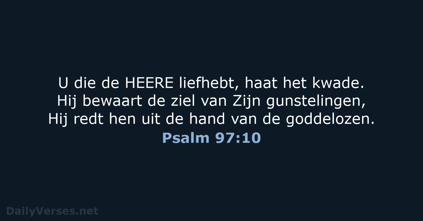 Psalm 97:10 - HSV