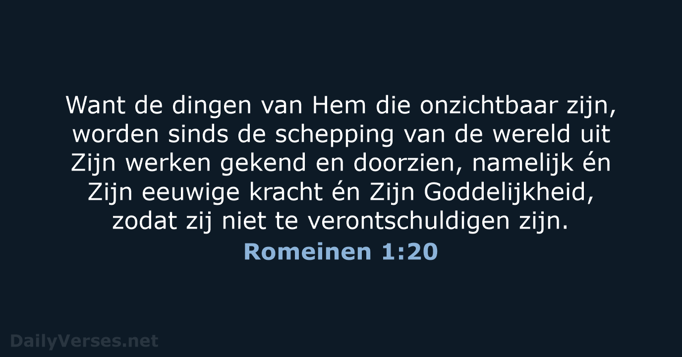 Romeinen 1:20 - HSV