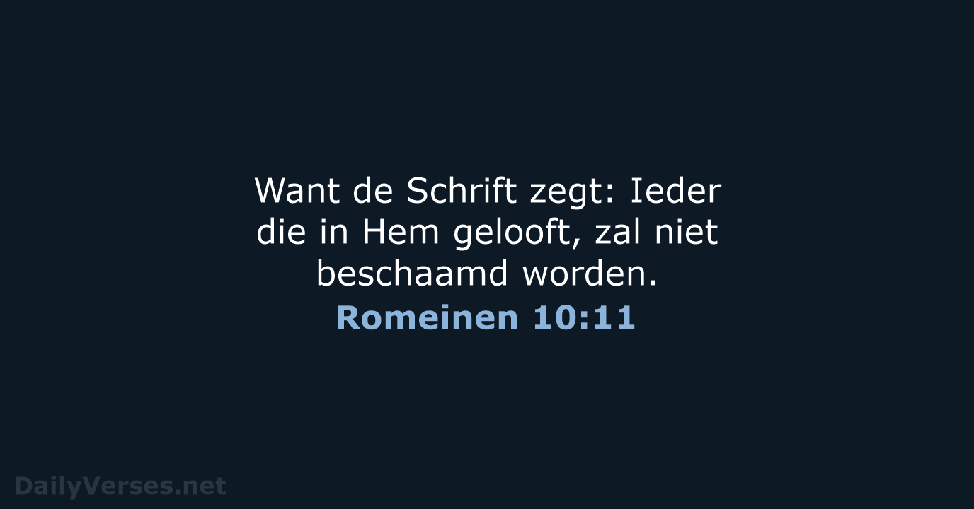 Romeinen 10:11 - HSV